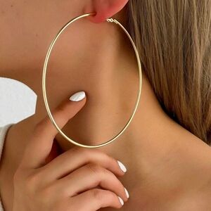 Large Gold Hoop Earrings